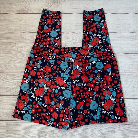 LuLaRoe Blue and Red Floral Leggings Size TC2 - Picture 16 of 16
